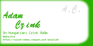 adam czink business card